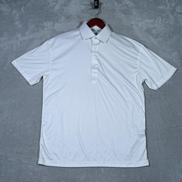 Collars & Co. Other - Collars & Co Polo Shirt Mens Large White Dress Collar Golf Performance *FLAW
